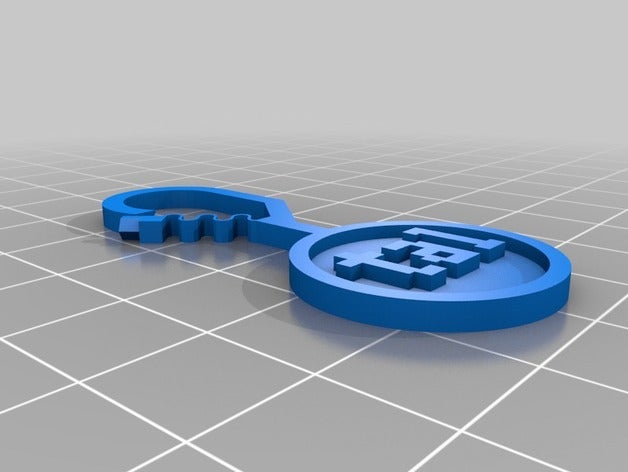 mi personalizados clave de la cadena las monedas insignias 3D print model - Mito3D