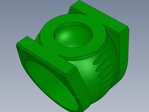 lanterna verde anello puntelli 3D print model - Mito3D