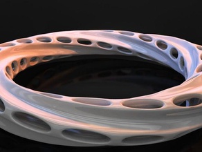 worm hole per la matematica arte 3d print model - Mito3D
