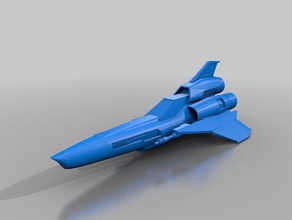 battlestar galactica viper mk2 veicoli 3d print model - Mito3D