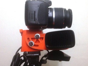 dslr+kinect mount camera photography rgbdtoolkit tripod 3d print model - Mito3D