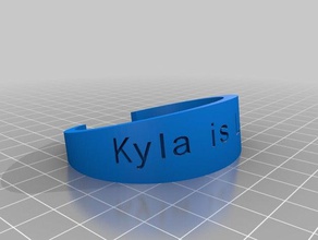 kylaislove913 bracciale bracciali personalizzato 3d print model - Mito3D