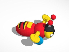 buzzy arı Yeni Zelanda oyuncak mekanik oyuncaklar buzzybee kivi 3d print model - Mito3D