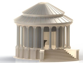 tempio di vesta gli edifici le strutture antichi architettura roma vestal 3d print model - Mito3D