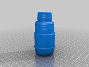 bottle kitchen dining bottles customized vase vases 3d print model - Mito3D