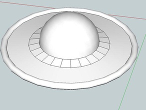 klasik ufo 3d baskı 3d print model - Mito3D