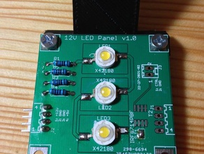 12 V 3w yüksek güç led montaj elektronik aydınlatma printrbot 3d print model - Mito3D
