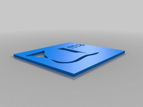 logotipo de la uma 2d art plástico valle 3d print model - Mito3D