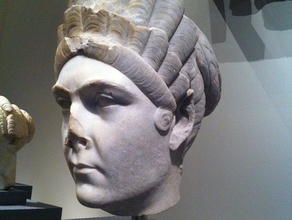 mermer portre marciana kardeş İmparatoru trajan tarar kopyaları 123dcatch bir araya geldi Roma heykel 3d print model - Mito3D