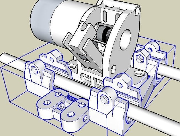 compacto prusa uni-x v2 transporte nano extrusora 3d a impressora partes unix 3D print model - Mito3D