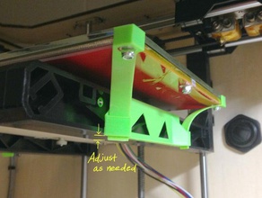 flashforge creator glass mount need updated 3d printer accessories 3d print model - Mito3D