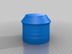 silo sostenedor de la pluma cáliz torno los contenedores personalizado 3d print model - Mito3D