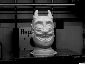 noh demon mask props 3d print model - Mito3D