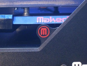 rep 2x magnetic door latch 3d printer accessories logo mod modification replicator tweak upgrade 3d print model - Mito3D