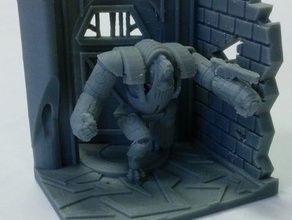 doorway attack buildings structures 28mm android designspark mechanical dutchmogul fantasy future game gaming m200 miniature model multiverse robot rpg scifi tabletop wargame zortrax 3d print model - Mito3D