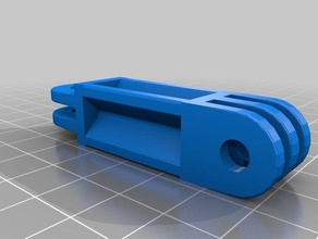 customized gopro twisted mount camera 3d print model - Mito3D