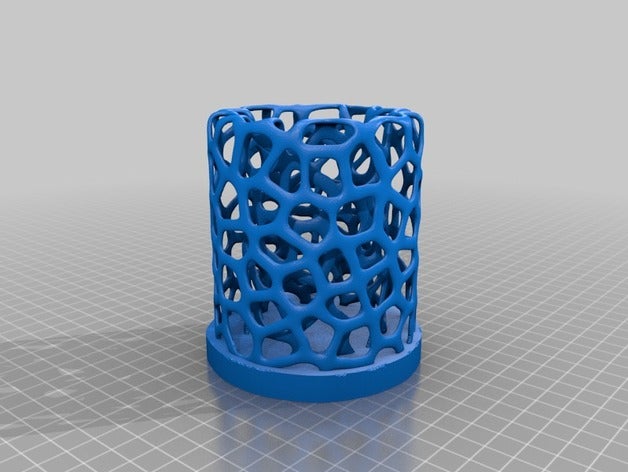 voronoi deney no9 kalem kap ofis 3D print model - Mito3D