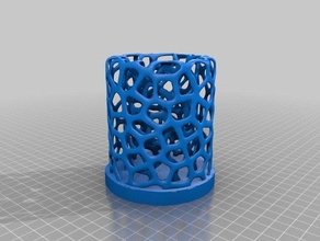 voronoi experiment no9 pencil cup office 3d print model - Mito3D