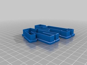 minecraft à l'emporte-pièce set échelle pied fixe 3d l'impression 3d print model - Mito3D
