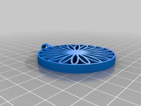 daisy pendant jewelry customized flower flowers pendants 3d print model - Mito3D
