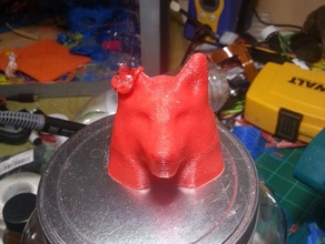 wolf-canine bust art 3d print model - Mito3D