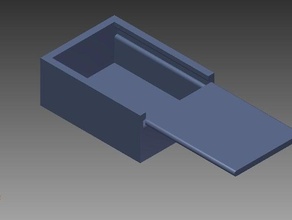 petite boîte les conteneurs autodesk inventor couvert l'ipt coulissante étape stp 3d print model - Mito3D