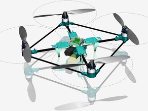 micro quadrocopter rc des véhicules drone mm-cnc multicopter multiwii quadricoptère contrôlé à distance petit 3d print model - Mito3D