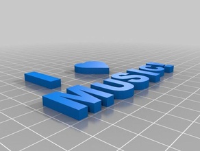 brooke moser 3d printing loves music 3d print model - Mito3D