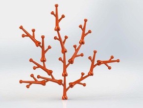 ramo construção brinquedos anexo articulação de esfera bild coral horn ogo ogosport do esporte soquete árvore 3d print model - Mito3D