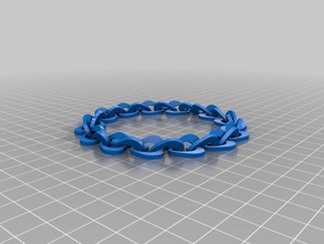 my customized heart chain dual jewelry 3d print model - Mito3D