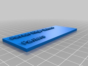 my customized custom name plate other 3d print model - Mito3D