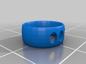 16 mm anillo de agujeros lado 3d impresión 3d print model - Mito3D