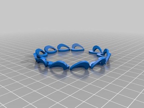 my customized heart chain dual jewelry 3d print model - Mito3D