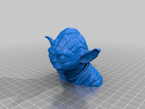 yoda busto persone stella starwars 3d print model - Mito3D