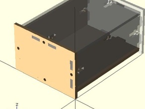parametric lasercuttable box 2 models experiment lasercutter laser cutter openscad 3d print model - Mito3D
