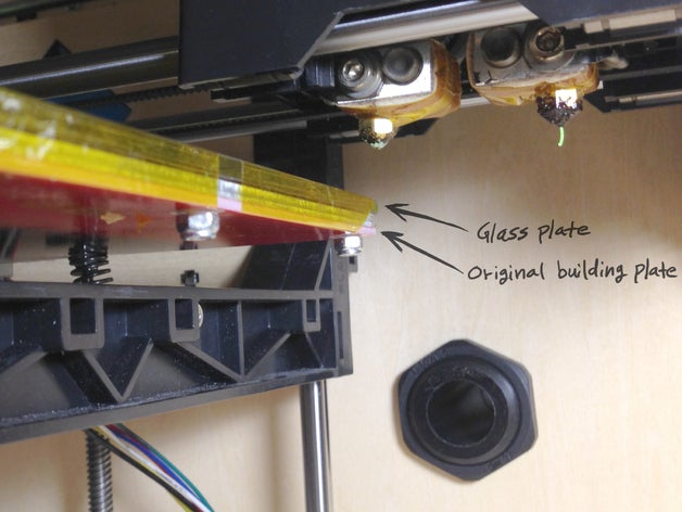 vetro di montaggio versione 2 3 d la stampante accessori 3D print model - Mito3D