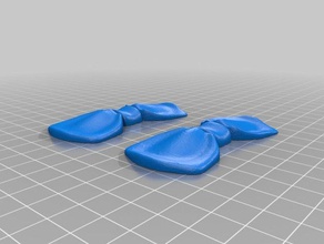 bowtie hair clip 3d printing 3d print model - Mito3D