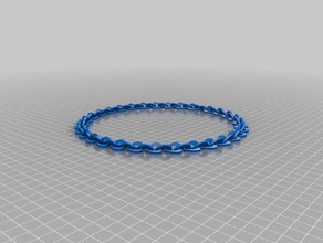 cuore braccialetto a catena 3 gioielli personalizzato 3d print model - Mito3D