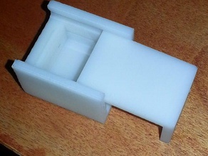 microscope coverslip Fall tool Inhaber Boxen 3d print model - Mito3D
