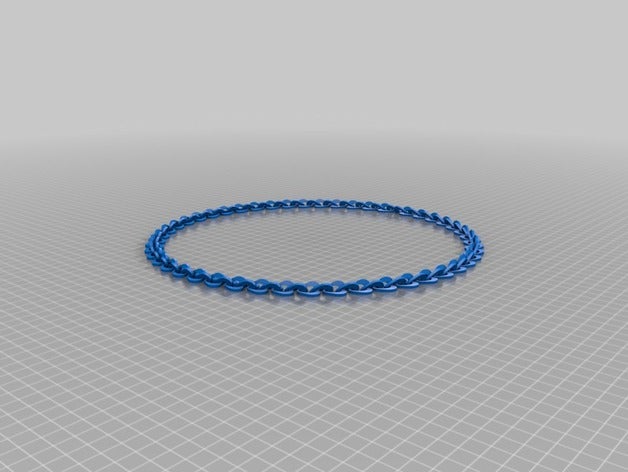 heart chain bracelet jewelry customized 3D print model - Mito3D