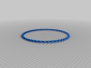 heart chain bracelet jewelry customized 3d print model - Mito3D