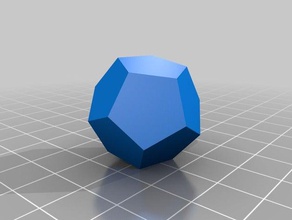my customized dodecahedron math art 3d print model - Mito3D