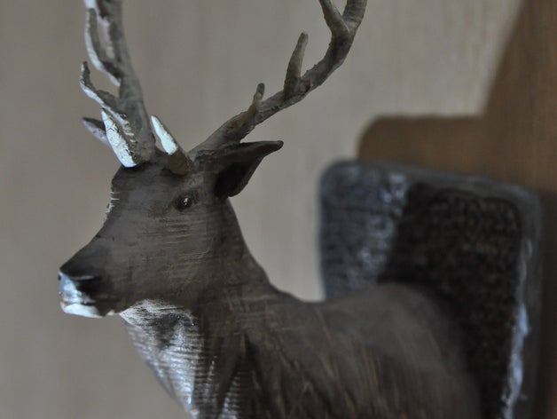 stuffed regal stag sculptures animal 3D print model - Mito3D