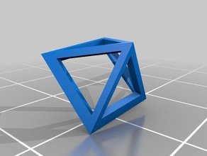 pyramid cutout math art customized 3d print model - Mito3D