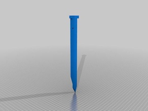 my customized tent spike sport outdoors 3d print model - Mito3D