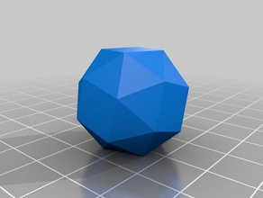 snub cube math art customized 3d print model - Mito3D
