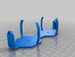 my customized parametric battery clip electronics 3d print model - Mito3D