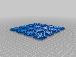 micropul pezzi del gioco giochi consiglio ad incastro piastrelle 3d print model - Mito3D