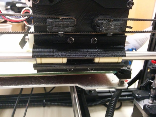 taz double roulement à billes linéaire titulaire 3d de l'imprimante pièces Impression L'imprimante L'impression créer lulzbot les modifications thingiverse la mise jour axe 3D print model - Mito3D