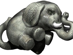 suerte elefante de la cadena llaveros áfrica asia iacobbo joyería clave modelo el collar nick nickiacobbocom pieza estatua 3d print model - Mito3D